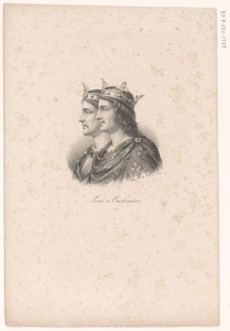 Portret van Lodewijk III en Karloman II van Frankrijk