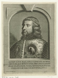 Portret van Lodewijk van Male, graaf van Vlaanderen