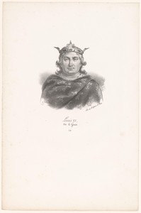 Portret van Lodewijk VI van Frankrijk
