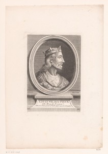 Portret van Lodewijk VII