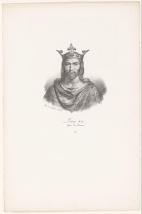 Portret van Lodewijk VII van Frankrijk
