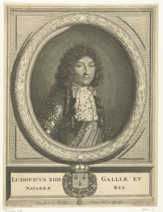 Portret van Lodewijk XIV, koning van Frankrijk