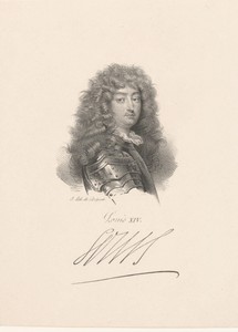 Portret van Lodewijk XIV van Frankrijk