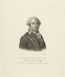 Portret van Lodewijk XVIII, koning van Frankrijk