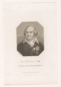 Portret van Lodewijk XVIII, koning van Frankrijk