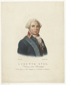 Portret van Lodewijk XVIII, koning van Frankrijk