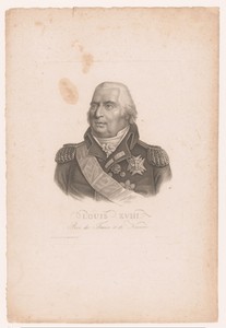 Portret van Lodewijk XVIII van Frankrijk