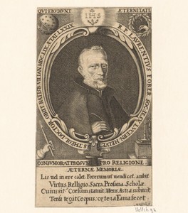 Portret van Lorenz Forer op 79-jarige leeftijd