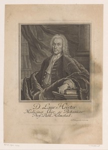 Portret van Lorenz Heister