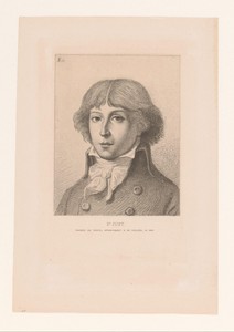 Portret van Louis Antoine Leon de Saint-Just