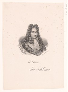 Portret van Louis de Rouvroy de Saint-Simon
