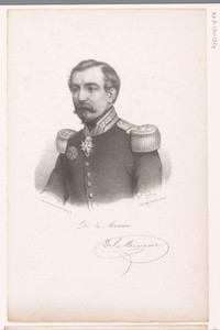 Portret van Louis Juchault de Lamoricière