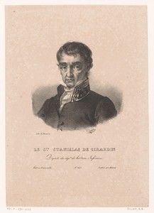 Portret van Louis Stanislas de Girardin