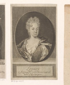 Portret van Louise, koningin van Denemarken