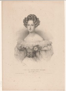 Portret van Louise Marie van Orléans