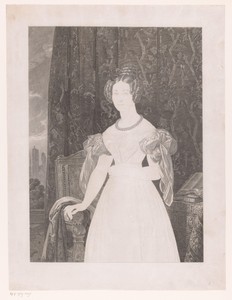 Portret van Louise Marie van Orléans