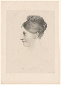 Portret van Louise Wilhelmine Adelaide of Saxe-Weimar