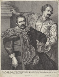 Portret van Lucas de Wael en Cornelis de Wael