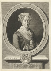 Portret van Lucia Emerentia Burmania