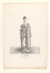 Portret van Lucinde Paradol als Émilie in de tragedie Cinna