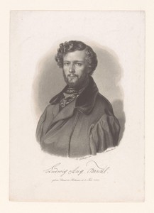 Portret van Ludwig August Frankl von Hochwart