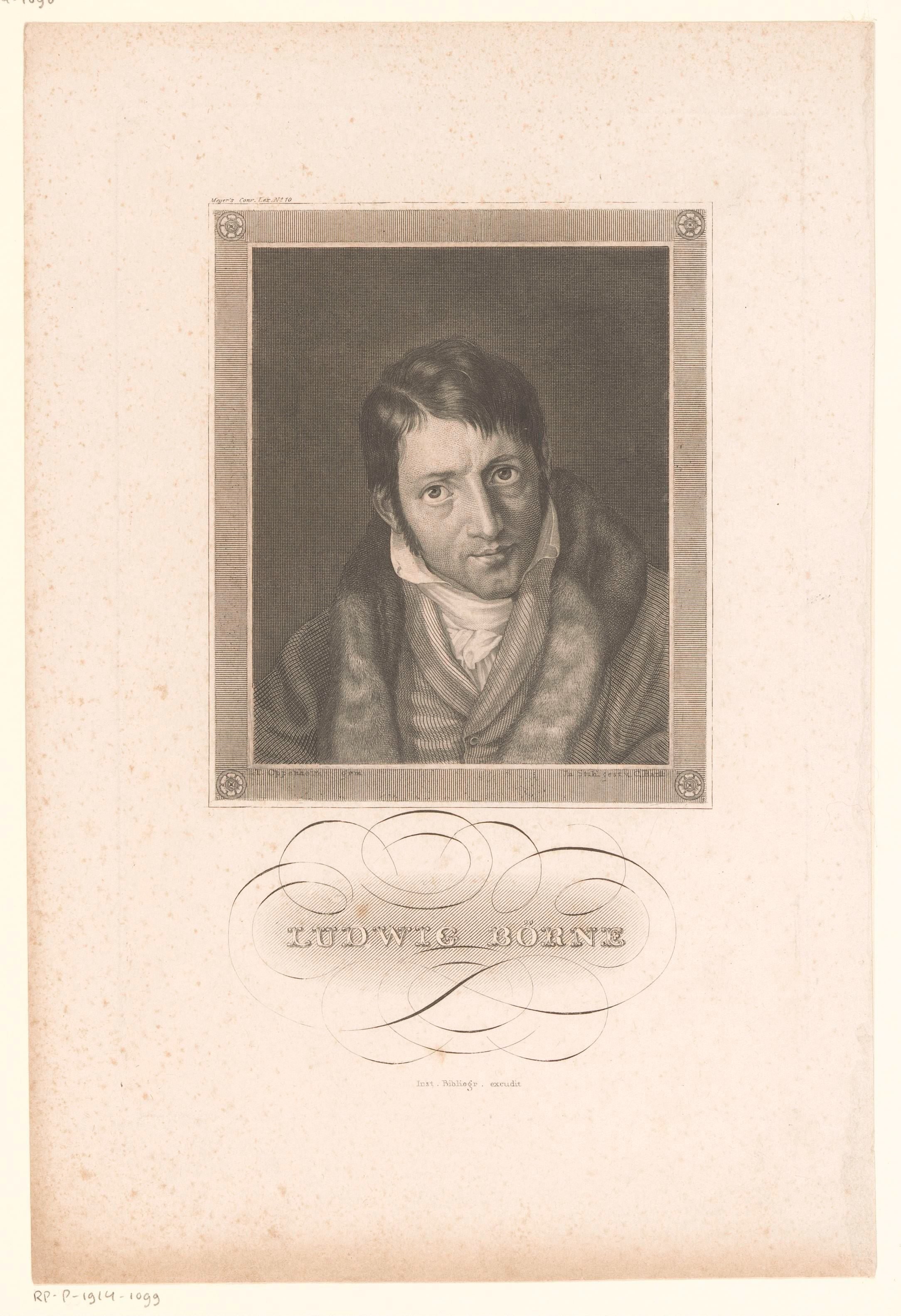 Portret van Ludwig Börne by Karl Barth