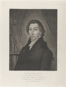 Portret van Ludwig Carl Lentz