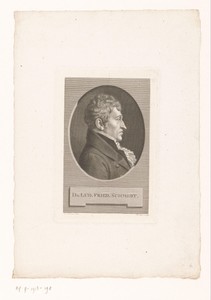 Portret van Ludwig Friedrich von Schmidt