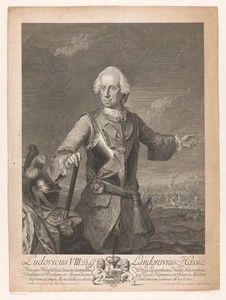 Portret van Ludwig VIII von Hessen-Darmstadt