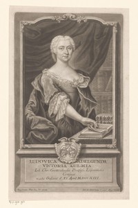 Portret van Luise Adelgunde Victoria Gottsched