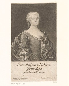 Portret van Luise Adelgunde Victoria Gottsched