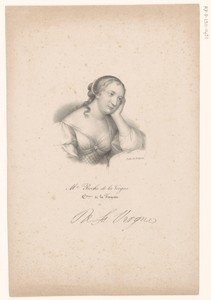 Portret van Madame de La Fayette