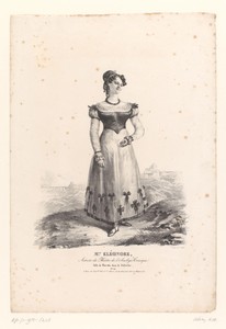 Portret van mademoiselle Eléonore als Floretta in het melodrama Le Belvédère
