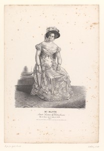 Portret van Mademoiselle Mante als Rosine in Le Barbier de Séville