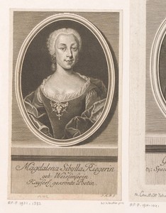 Portret van Magdalena Sibylla Rieger