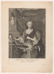 Portret van Magdalena Sibylla Schacher