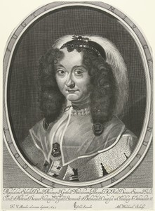 Portret van Magdalena Sibylla van Saksen, kroonprinses van Denemarken
