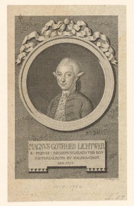 Portret van Magnus Gottfried Lichtwer