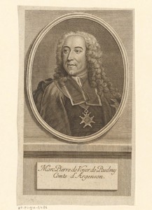 Portret van Marc-Pierre de Voyer de Paulmy, marquis d'Argenson