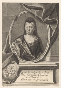 Portret van Margareta Elisabeth von Houwalt