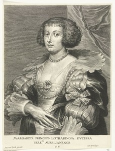 Portret van Margaretha, prinses van Lotharingen
