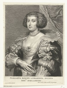 Portret van Margaretha, prinses van Lotharingen