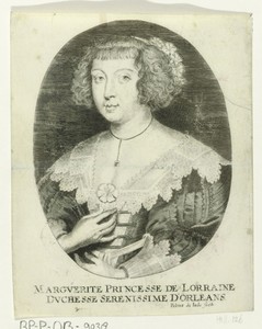 Portret van Margaretha van Lotharingen, gravin van Orléans