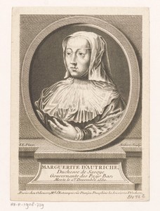 Portret van Margaretha van Oostenrijk