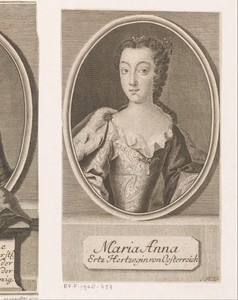 Portret van Maria Anna, aartshertogin van Oostenrijk
