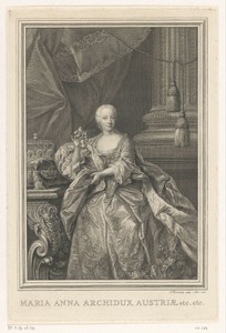 Portret van Maria Anna, aartshertogin van Oostenrijk
