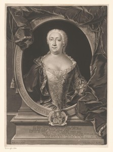 Portret van Maria Barbara Korn