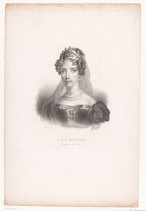 Portret van Maria Carolina Bourbon-Sicilië, hertogin van Berry