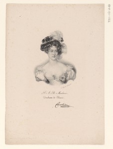 Portret van Maria Carolina van Bourbon-Sicilië
