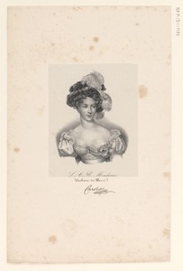 Portret van Maria Carolina van Bourbon-Sicilië